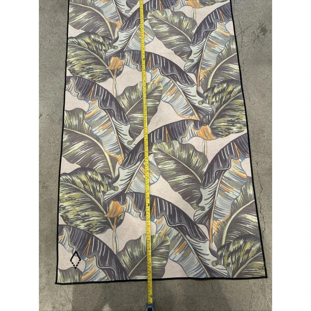 Nomadix Yoga Mat/Towel Size 70x29 Tropical Leaf Print Tribalism Multi-Color - Picture 2 of 7